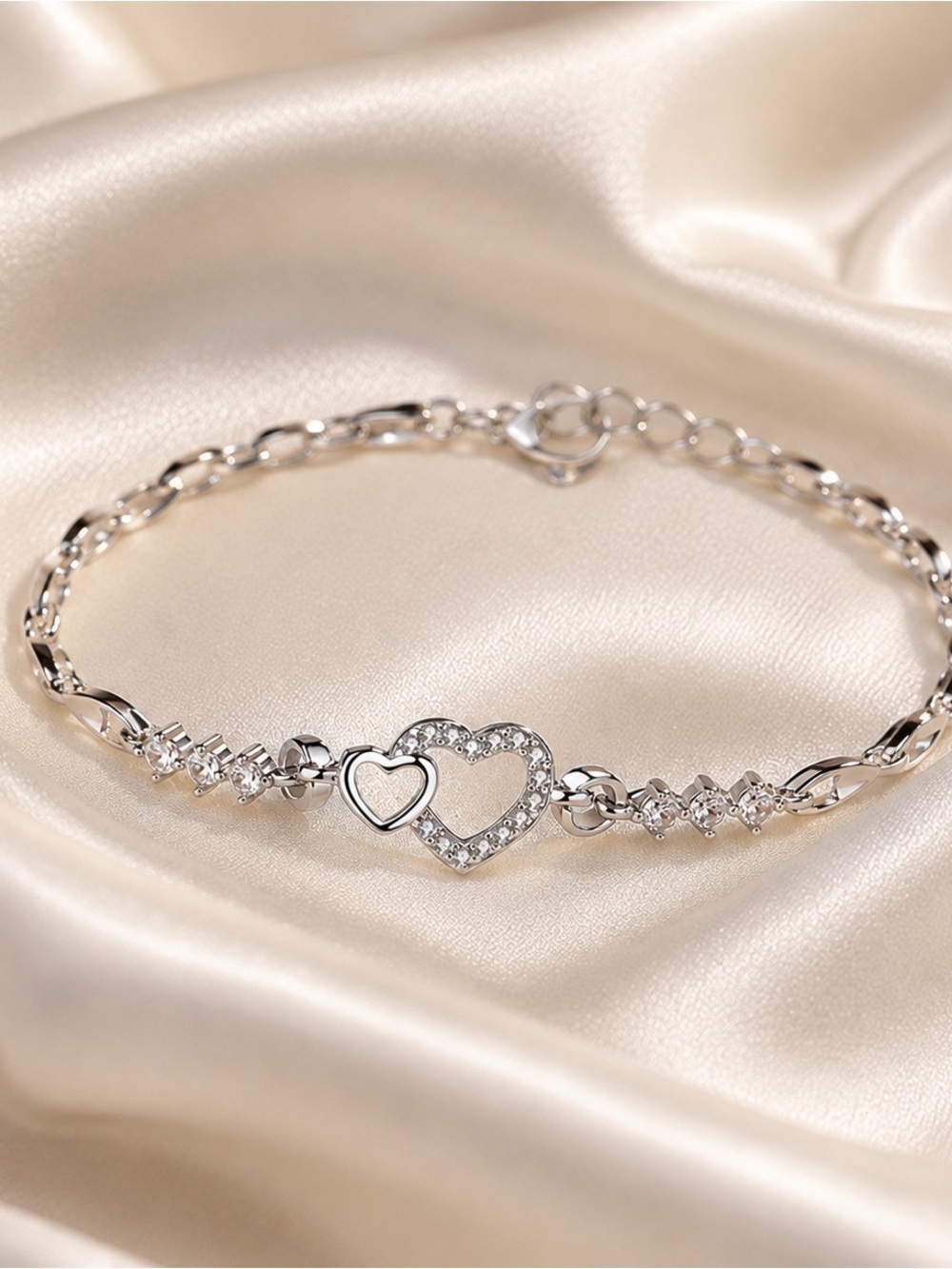 Double Heart Bracelet